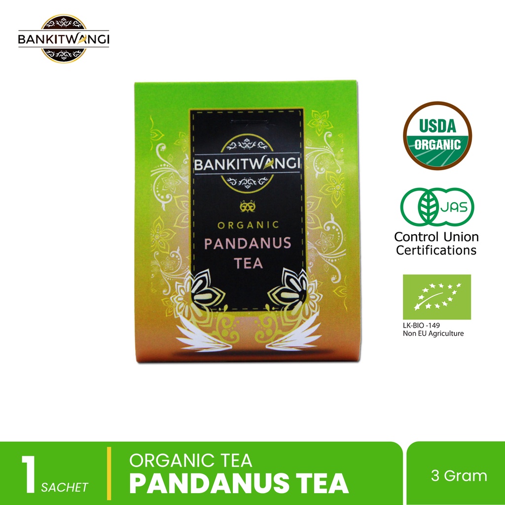 Jual Bankitwangi Organic Pandanus Tea 3gr Kemasan Sachet Shopee Indonesia