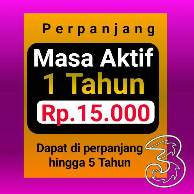 Perpanjang masa aktif Tri Harga Termurah Shopee Indonesia