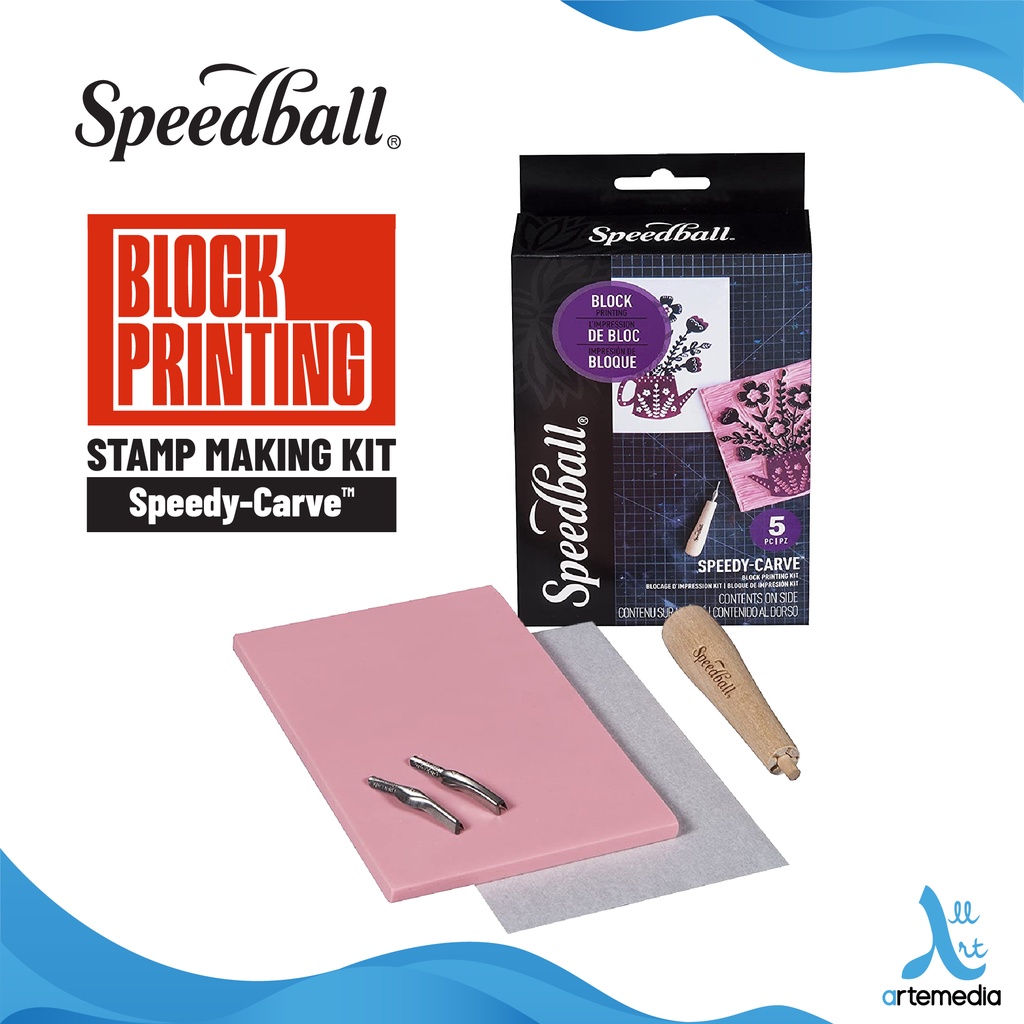 Jual Alat Stempel Speedball Rubber Stamp Making Kit Speedy Carve