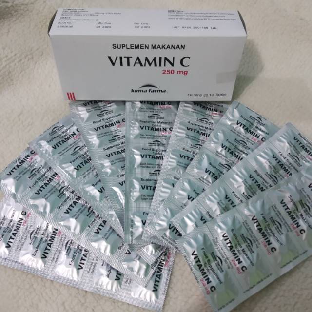 ORIGINAL Vitamin C Vit C 250mg kimia farma suplemen makanan penambah