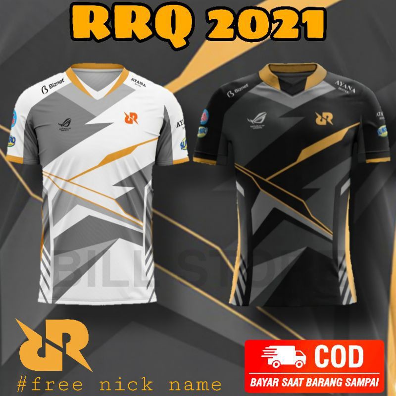 JERSEY RRQ TERBARU 2021/JERSEY TEAM RRQ FREE NICKNAME/KAOS