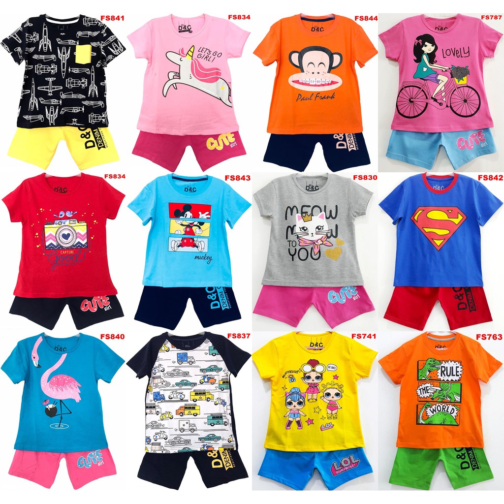 (GROSIR) Baju Setelan Karakter Anak Cowok Cewek 110th Shopee Indonesia