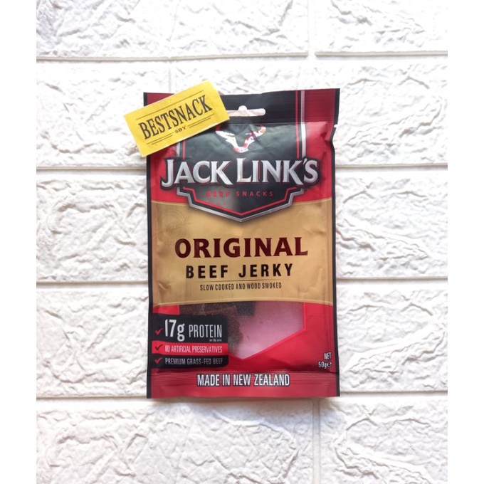 Jual Jack Links Beef Jerky Original / Jack Links Beef Jerky Teriyaki / Jack Links Beef Jerky Barbecue 50G | Shopee Indonesia