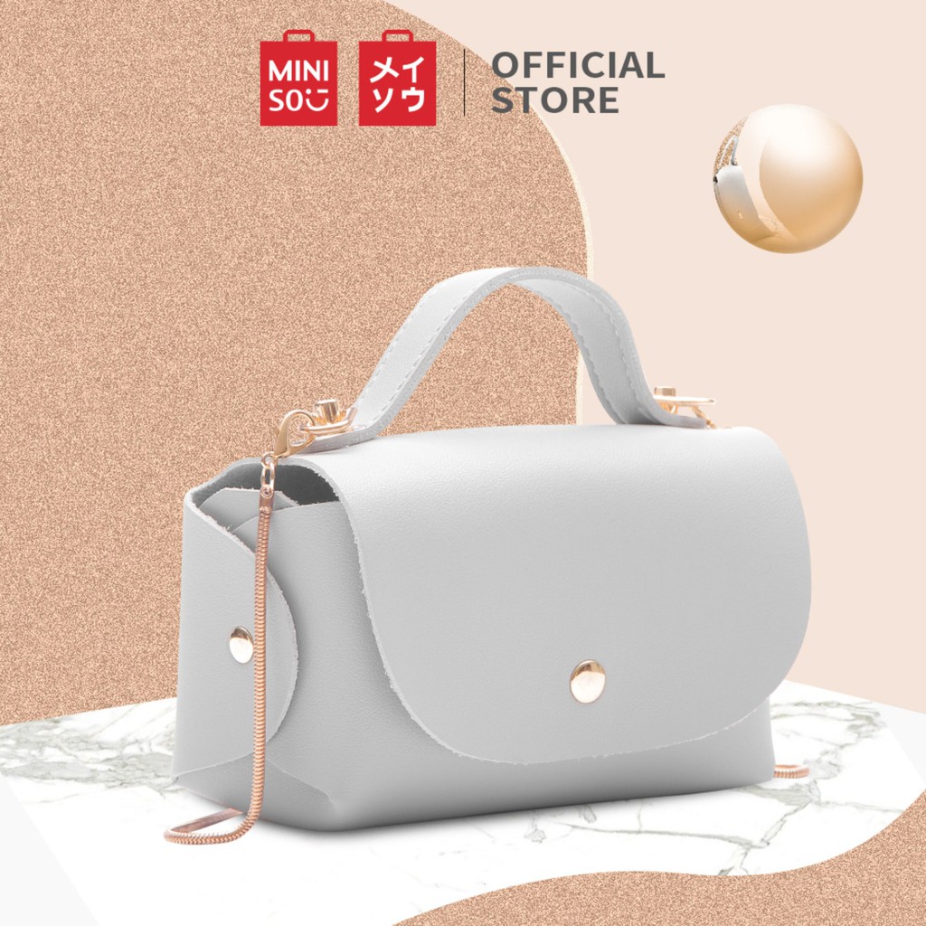 MINISO Tas Selempang Wanita Chain Rantai Persegi Sling Bag Woman Shopee Indonesia