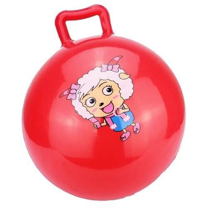 Jual Mainan Anak Bola Karet Bounce Balon Karet Bounce Bola Kuping Handle | Shopee Indonesia