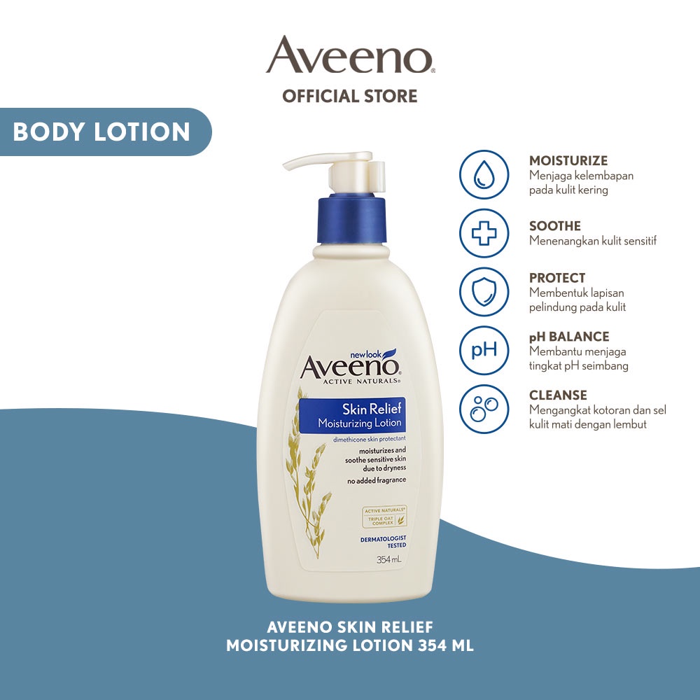 Jual AVEENO SKIN RELIEF SR MOISTURIZING LOTION 354ML PUMP BLUE Shopee