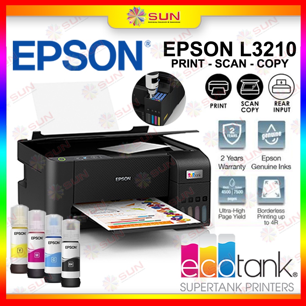 Jual Printer Epson L3210 L3210 L 3210 Multifungsi / All in One / Print
