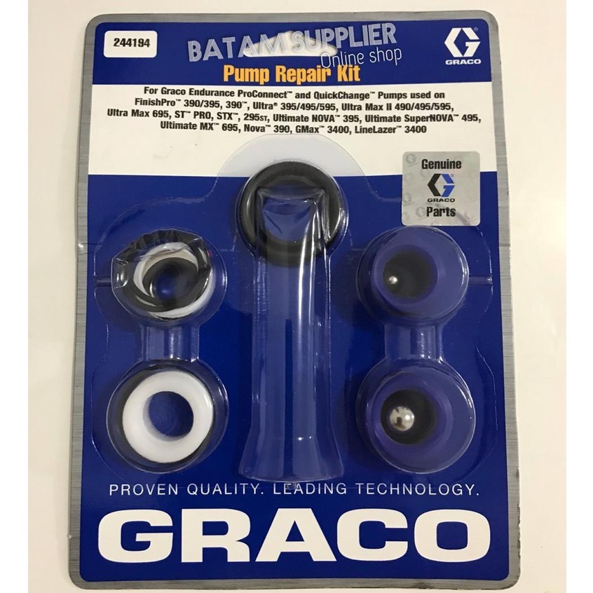 Jual GRACO Pump Repair Kit 244194 ( Kode Baru 18B260 ) Shopee Indonesia