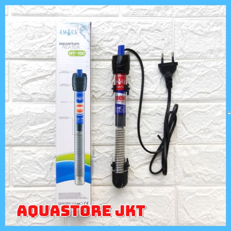 Jual HEATER AQUARIUM AMARA HT100 100 WATT PEMANAS AIR AQUARIUM OTOMATIS HEATER 100WATT Shopee