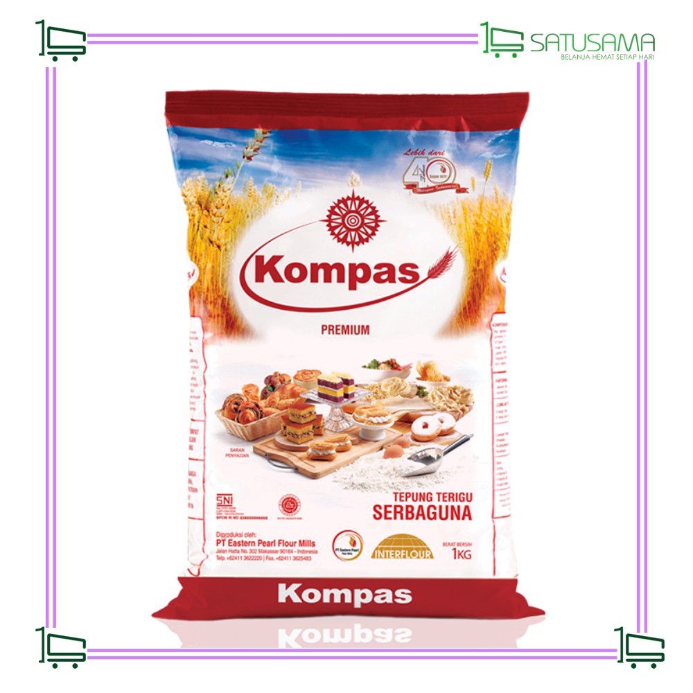 TEPUNG TERIGU KOMPAS 1KG Shopee Indonesia