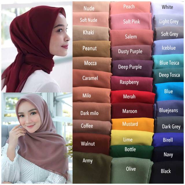 Hijab Segiempat Hijab Bella Square Jilbab Segiempat Jilbab Bella
