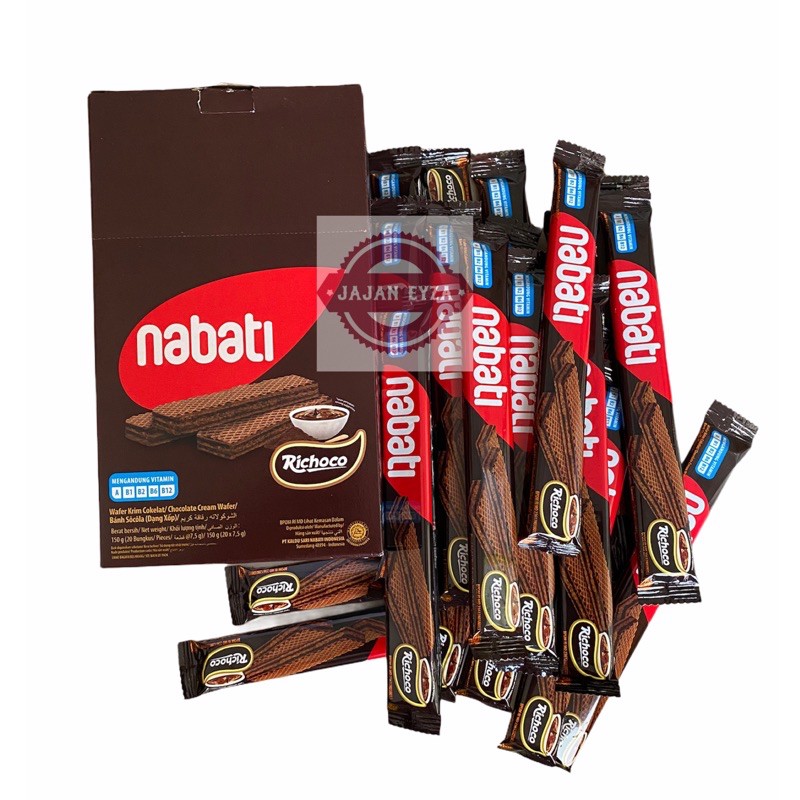 Jual Nabati Wafer 500 150Gr (1 Box Isi 20Pcs) Richoco Nabati Wafer Coklat Nabati Wafer Keju Richeese | Shopee Indonesia