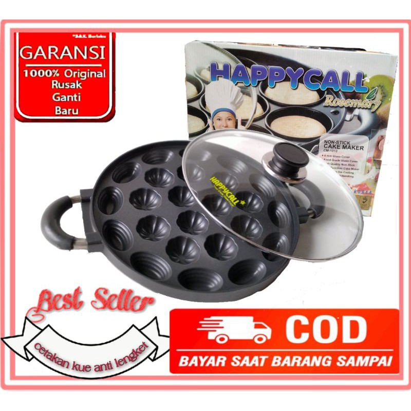 Happy Call Loyang Cetakan Kue Cubit 24 Lubang Motif