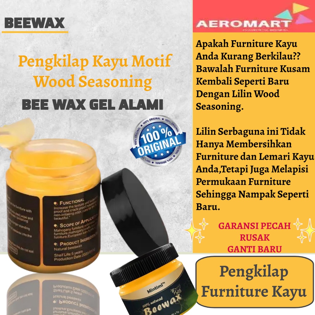 Jual Beewax Wood Seasoning Polish Pengkilap Mebel Pembersih Meja Lemari