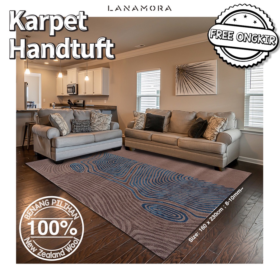 Jual Karpet Handtuft Premium Wool Mewah Modern D101 160x230 cm Shopee Indonesia
