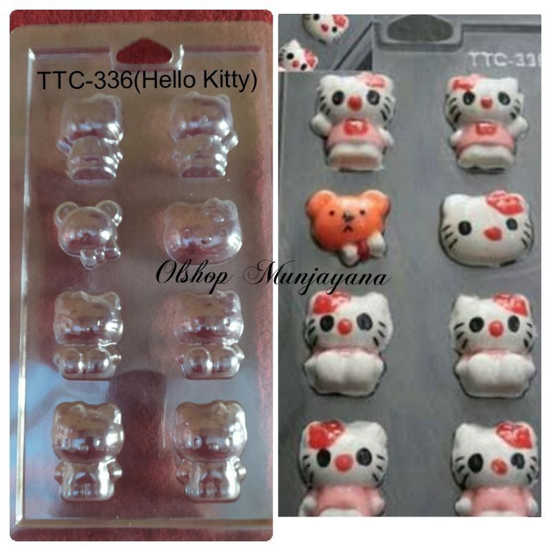 Jual Cetakan Coklat Mika Karakter Hello Kitty Ttc-336 | Shopee Indonesia