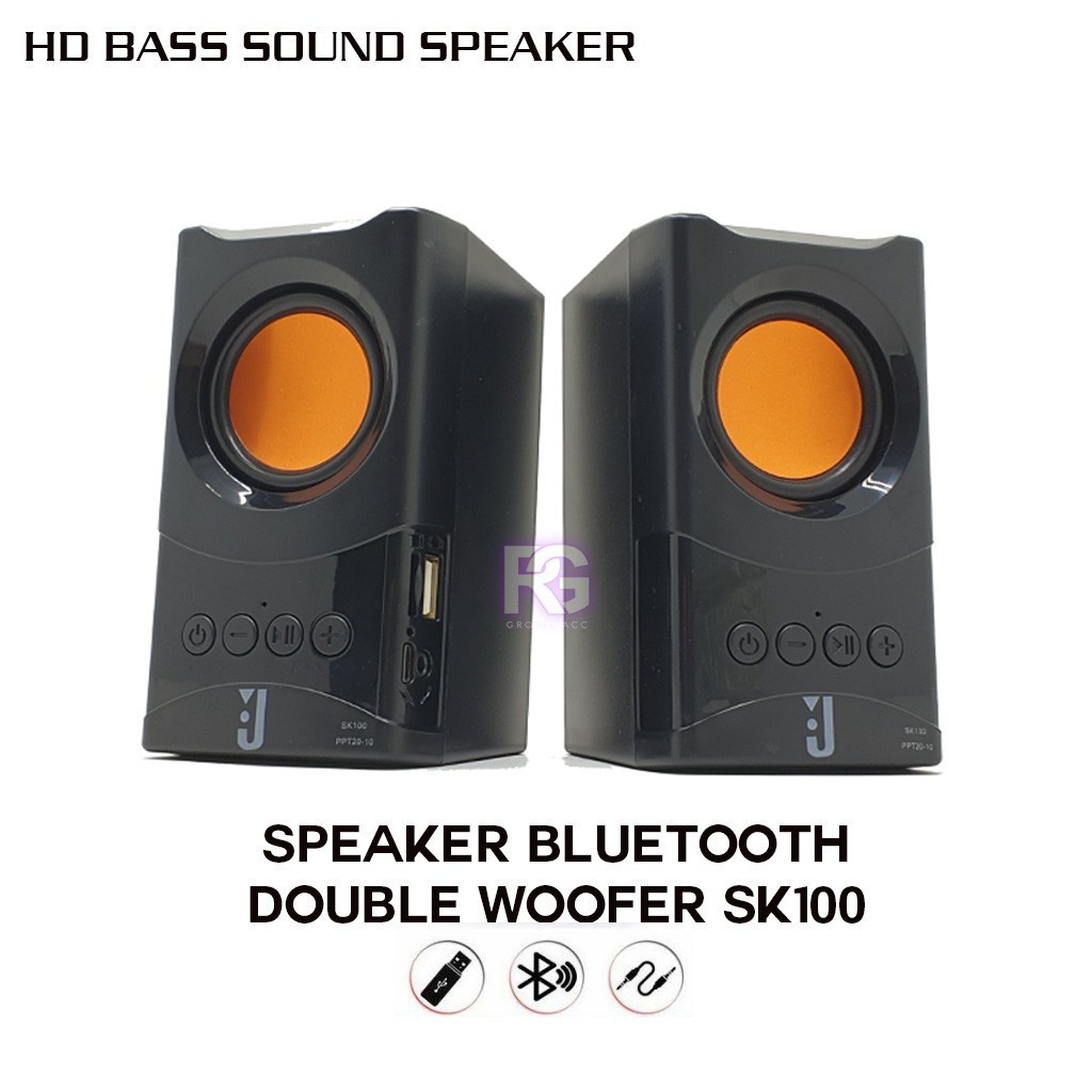 Jual Speaker Bluetooth Sk-100 Jbl Bluetooth 1 Pasang Kiri Kanan Wireless Woofer Bass Indonesia|Shopee Indonesia