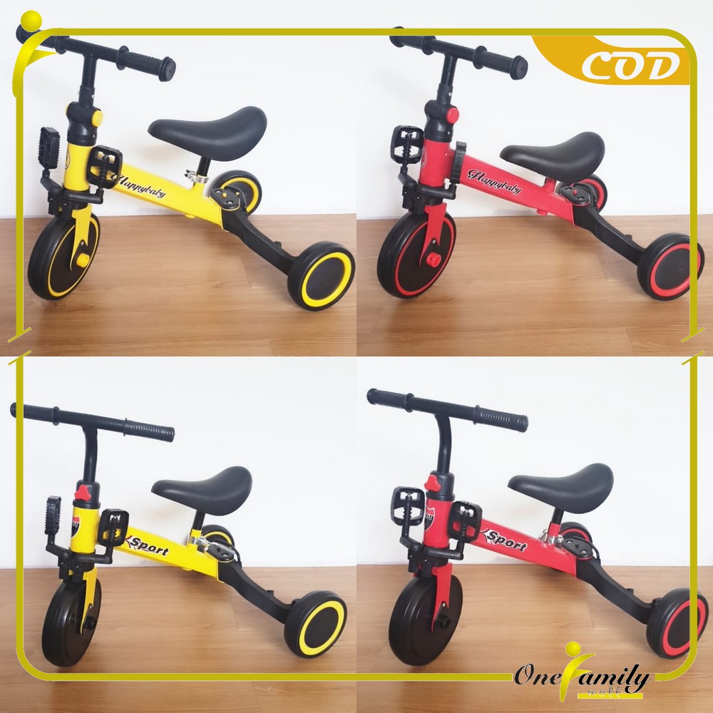 ONEM97 Mainan Sepeda Anak 3 Roda 2in1 Sepeda Keseimbangan Anak Balance