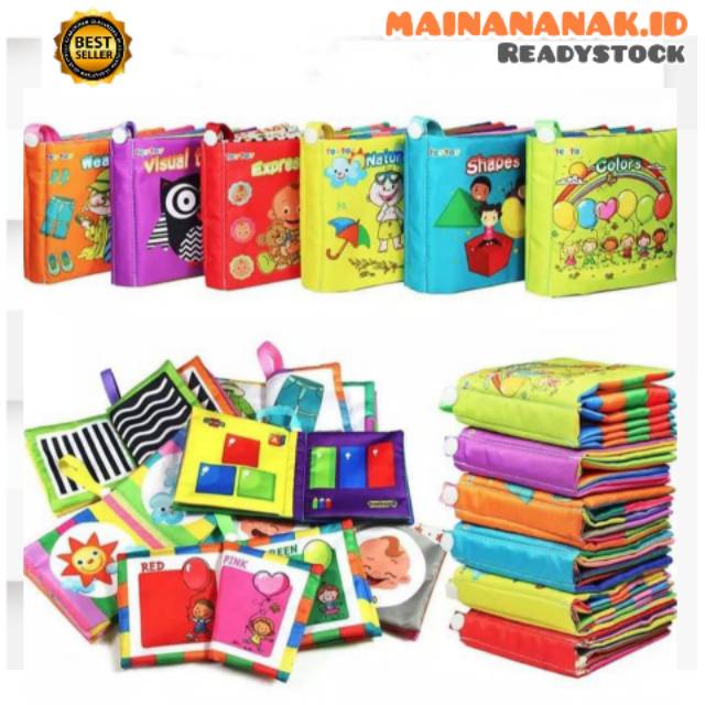 Jual Bisa Bunyi Mainan Edukasi Buku Kain Bayi Buku Bantal Premium Original | Shopee Indonesia