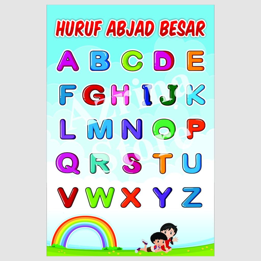 [BIG SIZE 50x75cm] Poster Edukasi anak TK / Paud