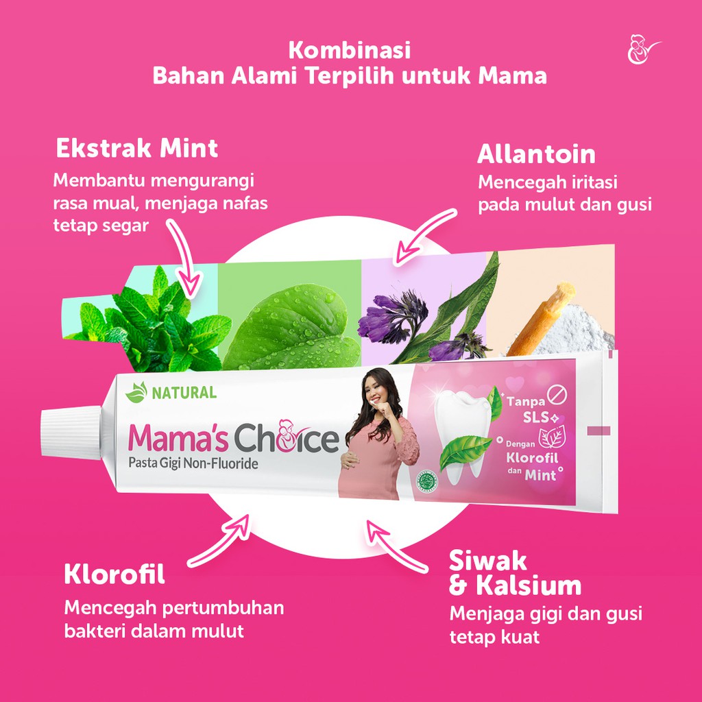 Jual Mama&rsquo;s Choice Toothpaste (Pasta gigi halal tanpa fluoride khusus ibu  hamil &amp; menyusui) Indonesia|Shopee Indonesia
