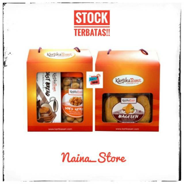 HAMPERS KUE LEBARAN KARTIKA TOAST BY KARTIKA SARI BANDUNG ISI 3 (PARCEL