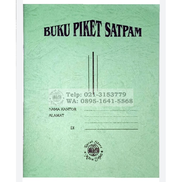 Buku Piket Satpam Shopee Indonesia