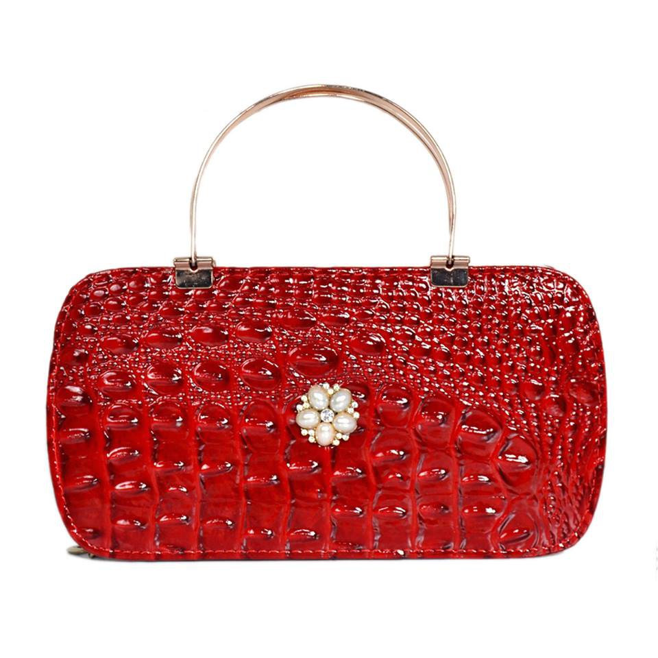 Tas Kulit Buaya 2 Buah / Tas Wanita Import 1304 Shopee USA