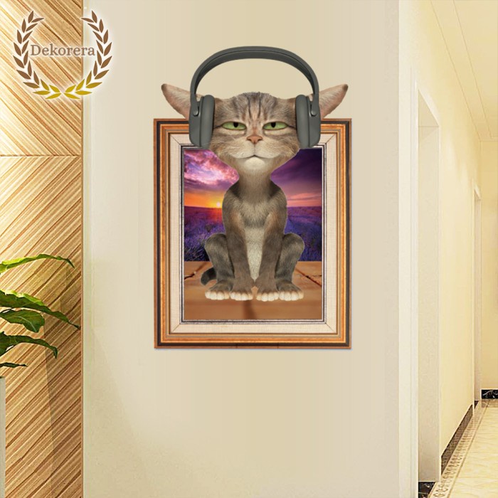 Jual Lukisan Kucing 3D Sticker Wallpaper Wall Stiker Dekorasi Dinding Indonesia|Shopee Indonesia 700_X_700_jpg