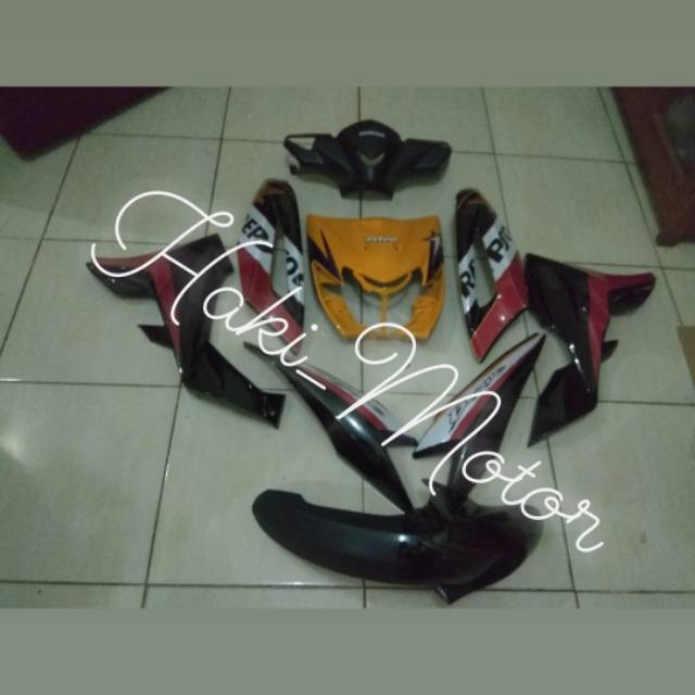 Jual FULL BODY ALUS HONDA BLADE LAMA OREN HITAM Shopee Indonesia