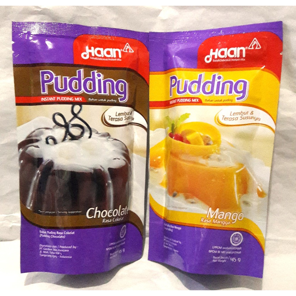 Jual Haan Puding Chocolate / Mango | Haan Pudding Coklat / Mangga 145Gram/ Gram | Shopee Indonesia