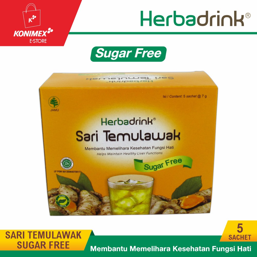Herbadrink Temulawak Sugar Free Serbuk minuman Menjaga