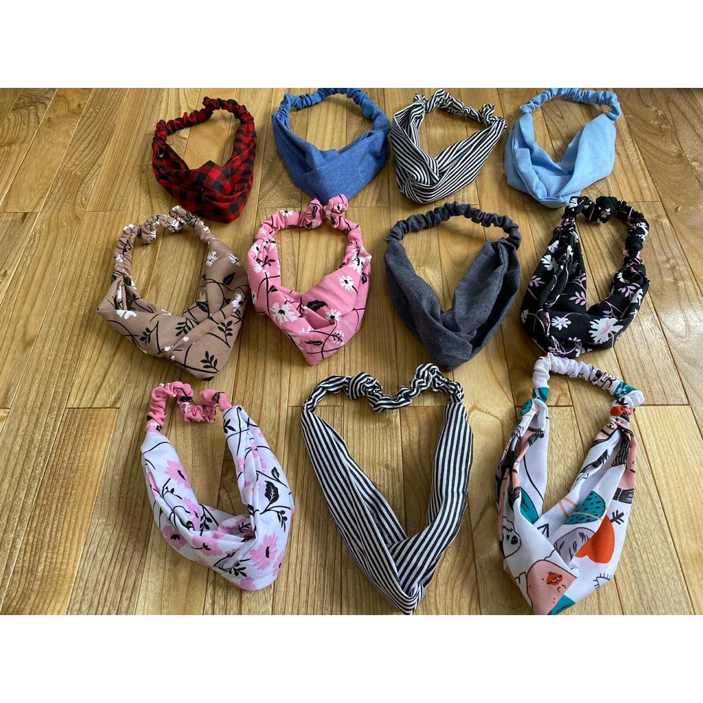 AFI EC Headband Korea Bando Motif Bandana Wanita