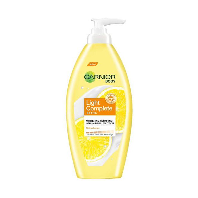 Jual GARNIER LIGHT COMPLETE BRIGHT COMPLETE SERUM MILK UV BODY LOTION