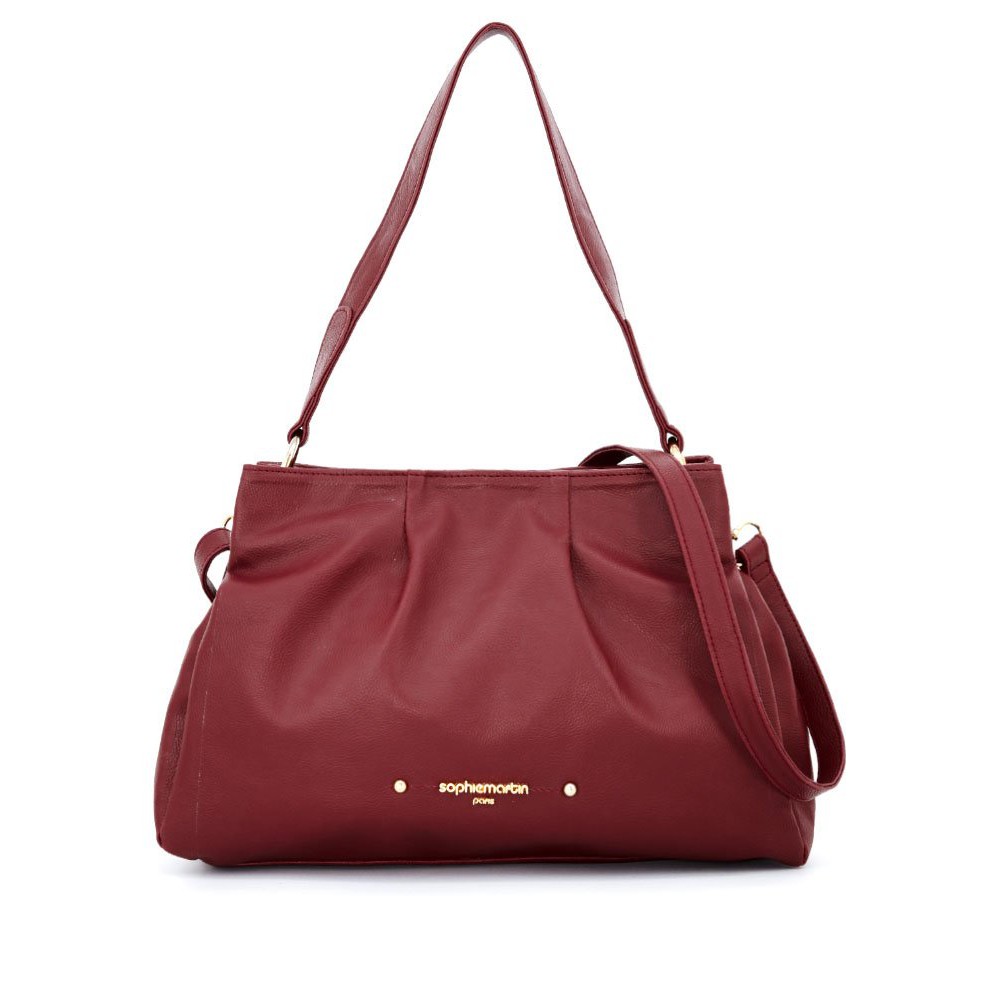 TAS SOPHIE MARTIN RISE MAROON T5955M2 IMPORT KULIT PREMIUM DISKON MEMBER PRFEB20 Shopee Indonesia