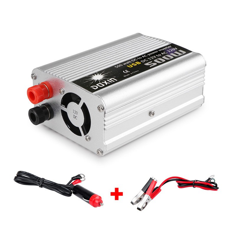 Car Power Inverter Mobil DC 12V to AC 220V 500W | Shopee Indonesia