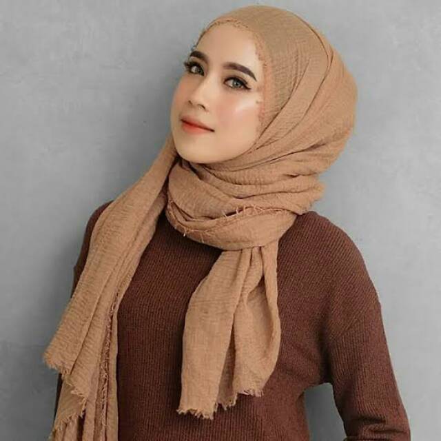 Jual Pashmina Crinkle | Shopee Indonesia
