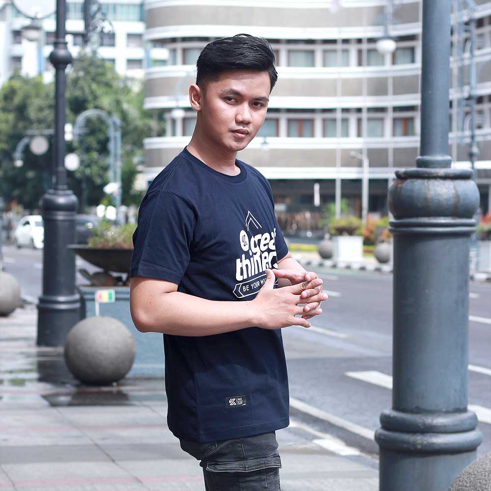 T-Shirt Casual Pria KRO KZR 744 | Shopee Indonesia