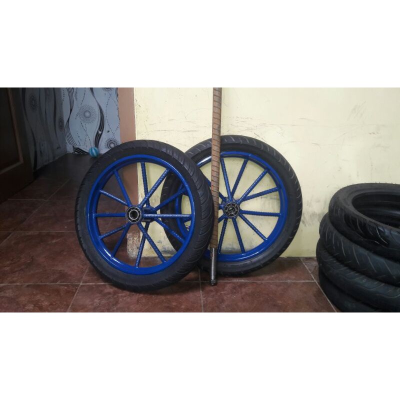 RODA GEROBAK DORONG RING 14 satu set as roda tinggal pasang | Shopee  Indonesia