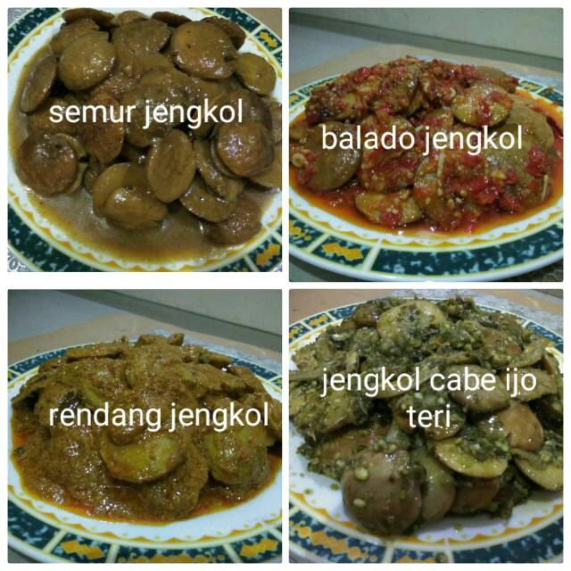 Jengkol aneka varian, balado, rendang, semur, cabe ijo