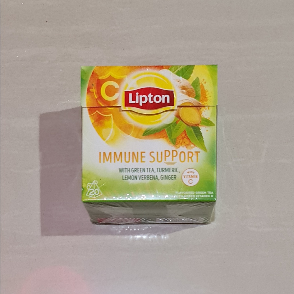 Jual Lipton Immune Support Green Tea With Vitamin C 20 x 1.5 Gram