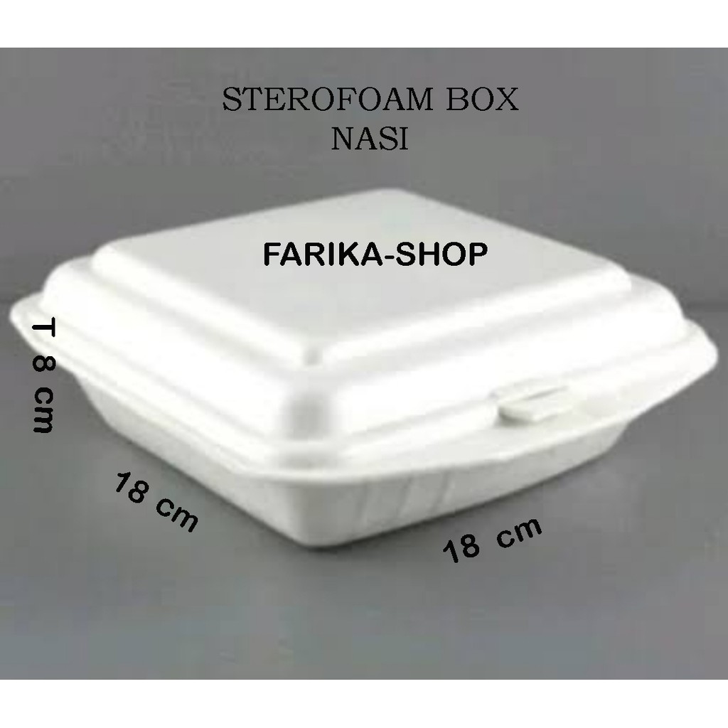 Jual Sterofoam Box isi 25 pcs ONLY VIA GOJEK GRAB / Styrofoam Box Nasi