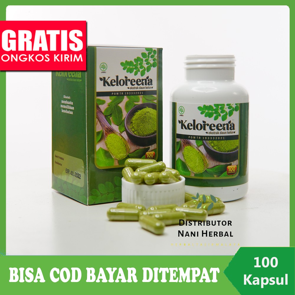 KELOREENA Original, Ekstrak Daun Kelor Asli Obat Kanker Tumor, Obat