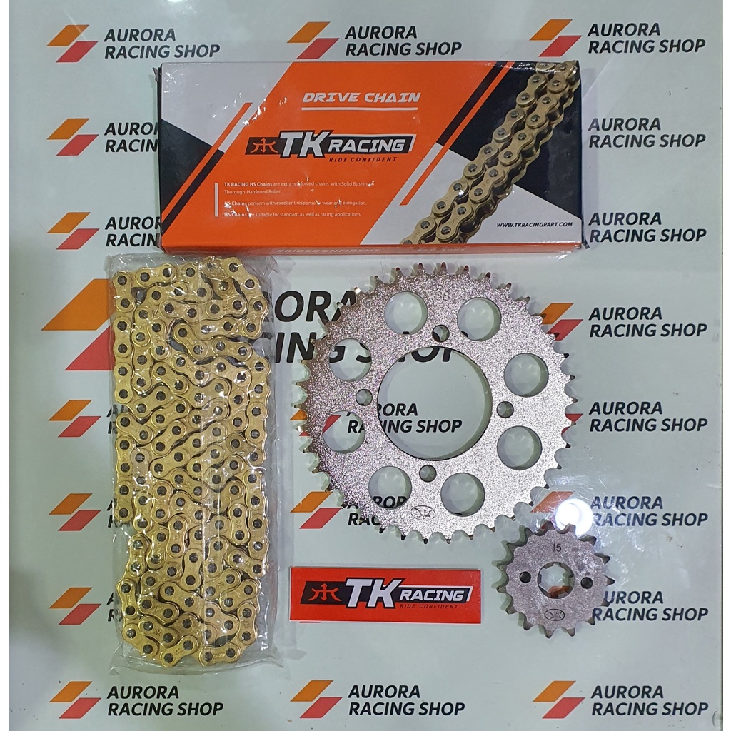 Jual Gear Set TK Jupiter MX 135 New Jupiter MX 135 & Rantai TK 428 HS Gold Shopee Indonesia