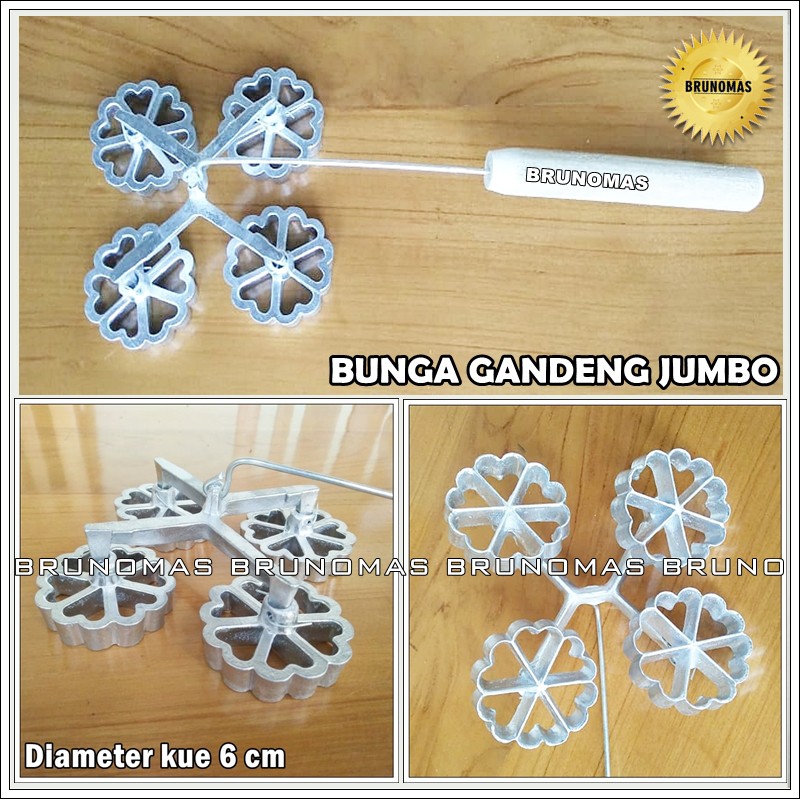 Cetakan Kue Kembang Goyang Bunga Gandeng Jumbo Shopee