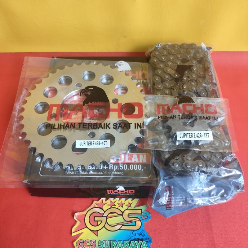 Jual gearset,ger set,rantai gir paket Jupiter z 40T,Jupiter Burhan,Vega