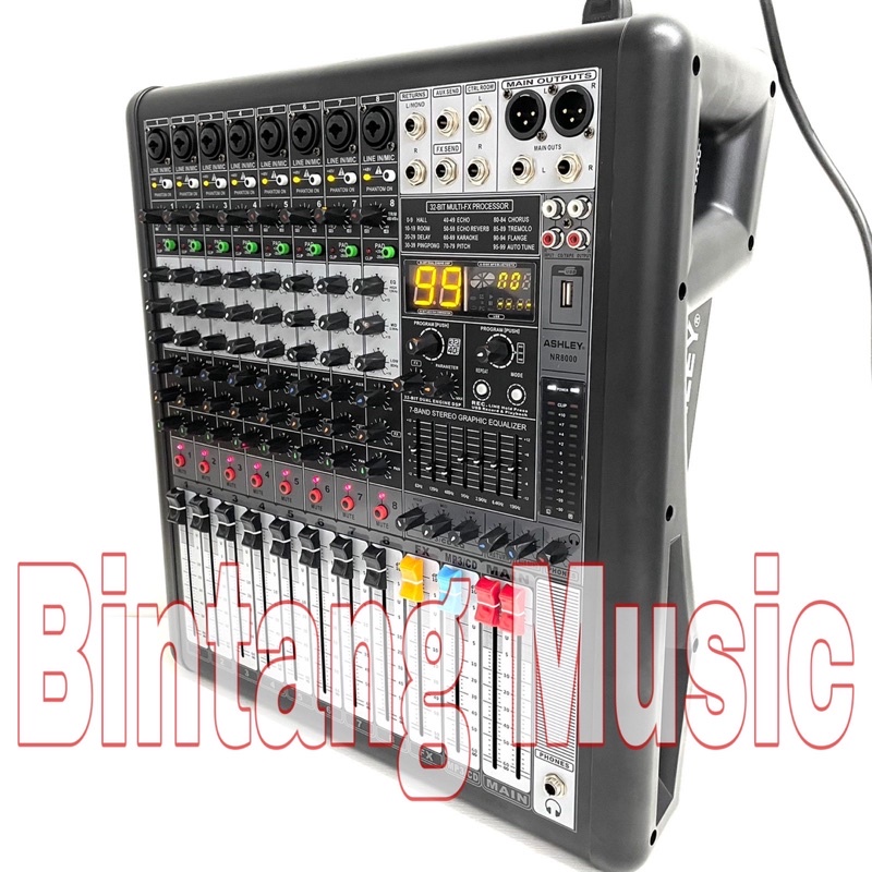 Jual Power mixer Ashley NR 8000 original ashley NR8000 8 channel nr