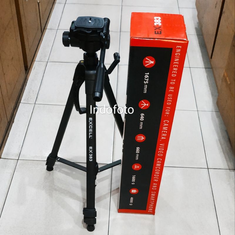 Jual Tripod stand kamera video excell EX383 Shopee Indonesia