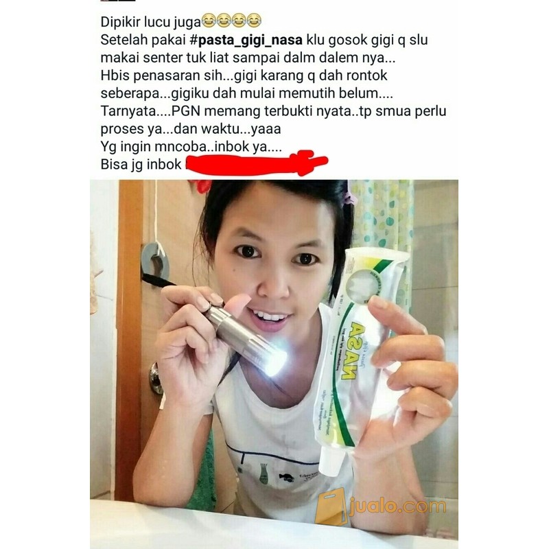 PASTA GIGI NASA, BISA UNTUK HILANGKAN JERAWAT &amp; KOMEDO, TERAPI BERHENTI  MEROKOK, OBAT SAKIT GIGI | Shopee Indonesia