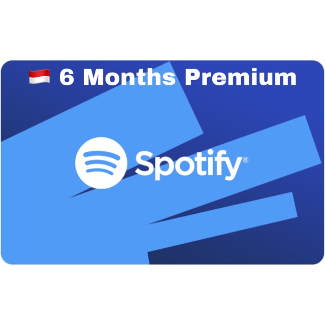 Spotify Gift Card Indonesia 6 Months Premium Shopee